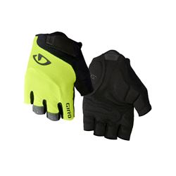 Cyklistické rukavice Giro Bravo highlight yellow M