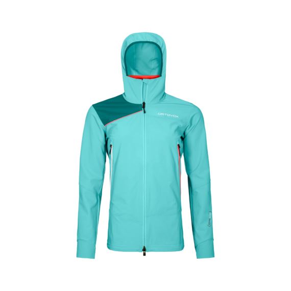 Dámská bunda Ortovox Pala Hooded Jacket W ice waterfall