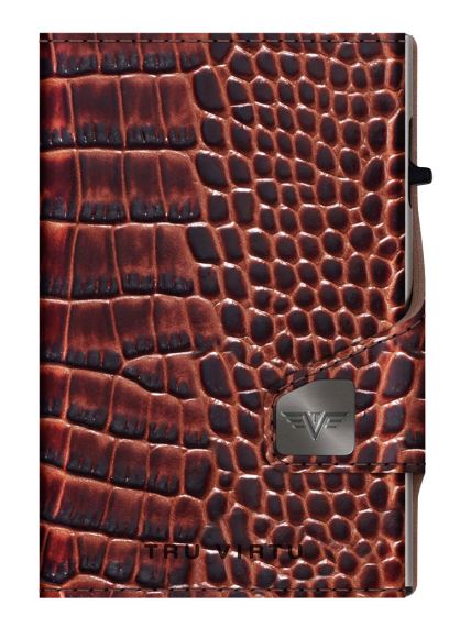 Peněženka Tru Virtu Click & Slide Twin kůže Croco hnědá