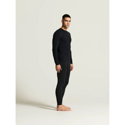 Pánské termotriko Craft Wool 95 LS black melange (3)