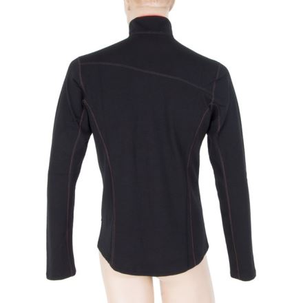 Pánská funkční mikina SENSOR Merino Upper krátký zip černá (5)