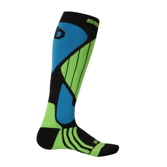 Ponožky SENSOR Snow Pro černá/zelená/modrá