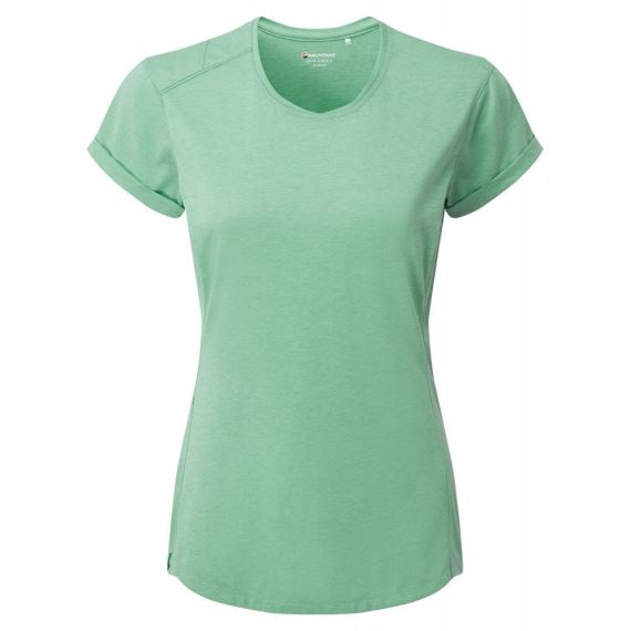 Dámské rychleschnoucí tričko s krátkým rukávem Montane Mono matcha green