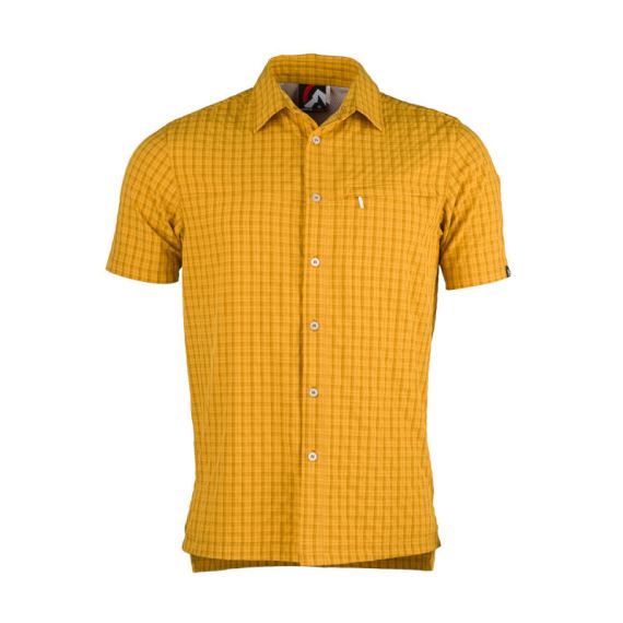Pánská košile s krátkým rukávem Northfinder Brilen yellow