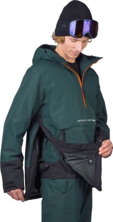 Pánská lyžařská bunda Hannah Patty FD sea moss/anthracite (6)
