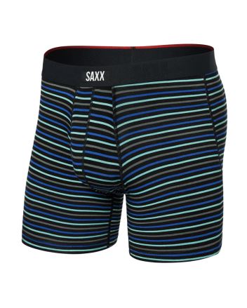 Pánské boxerky Saxx Vibe Xtra Boxer Brief Fly Gent'S Stripe-Sport Blue