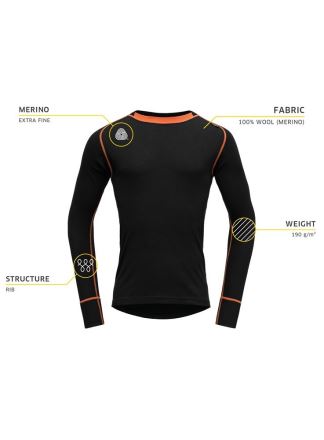 Pánské funkční tričko Devold Basic Man Shirt Black (1)