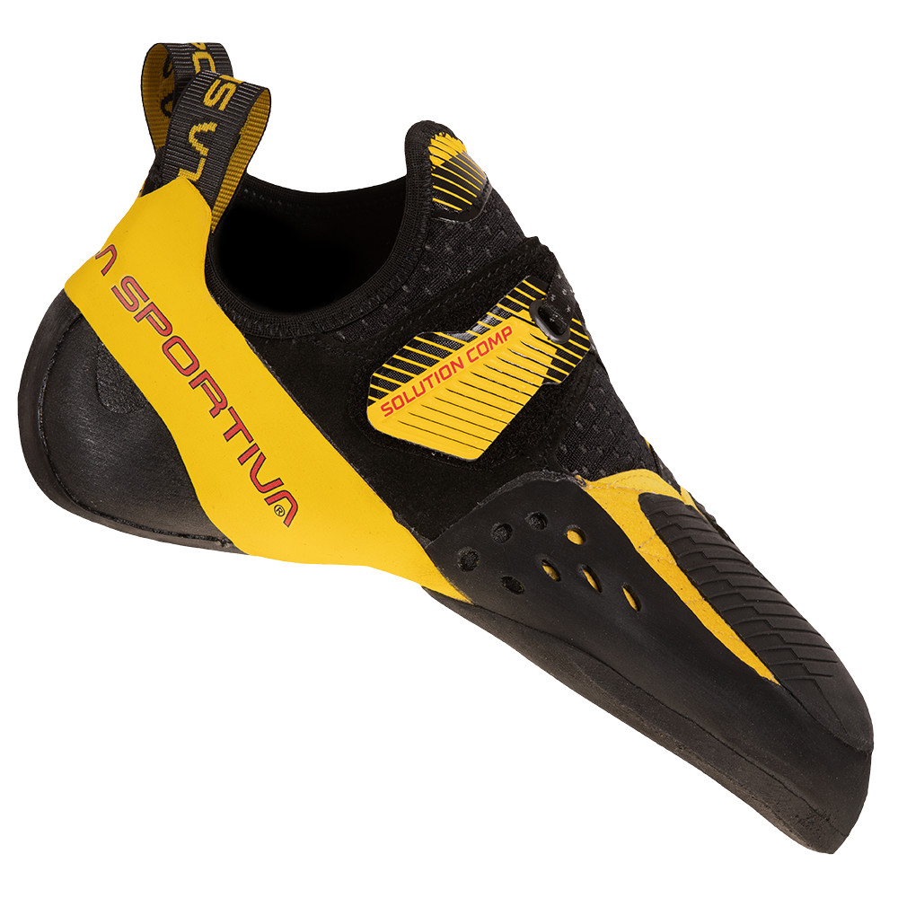 Lezečky La Sportiva Solution Comp black/yellow 38,5 EU