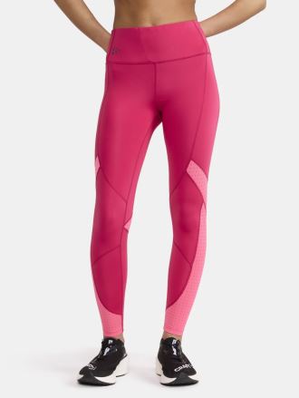 Dámské legíny Craft ADV Tone Tights růžová v celkovém pohledu na postavě. (2)