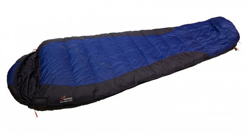 Spacák Warmpeace VIKING 600 180 cm shadow blue/grey/black Pravý