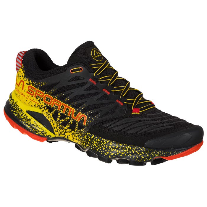 Pánské běžecké boty La Sportiva Akasha II Black/Yellow 10,5UK