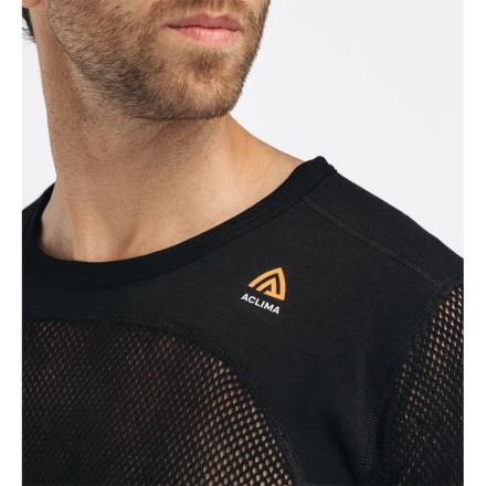 Pánské termotriko Aclima WoolNet T-shirt jet black (5)