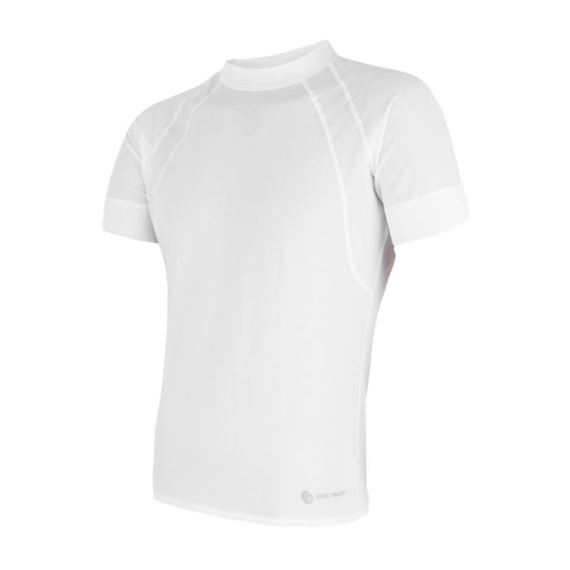 Pánské funkční tričko s krátkým rukávem SENSOR Coolmax Air bílá