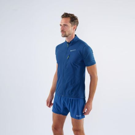 Pánská běžecká vesta Montane Featherlite Trail Vest Narwhal blue (2)