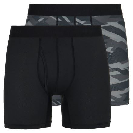 Pánské technické boxerky Kilpi 2 pack Nett-U Černá/Tmavě šedá