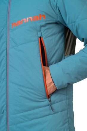 Pánská zateplená bunda Hannah Gabber Hoody oil blue (6)