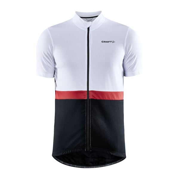 Pánský cyklistický dres s krátkým rukávem CRAFT CORE Endur bílá L