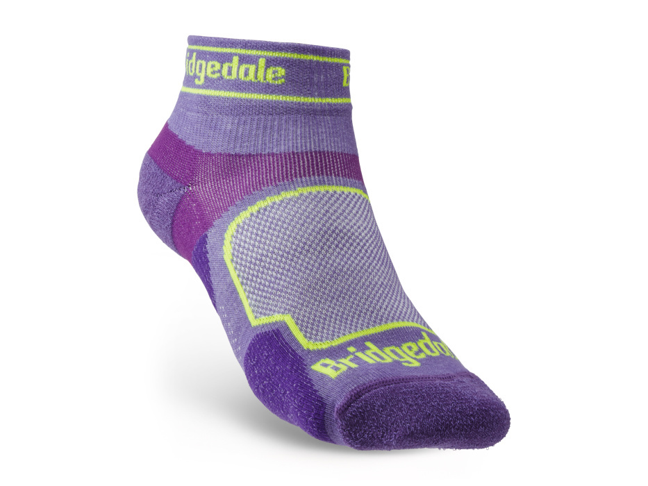 Dámské běžecké ponožky Bridgedale Trail Run UL T2 CS Low purple L (7-8,5 UK)