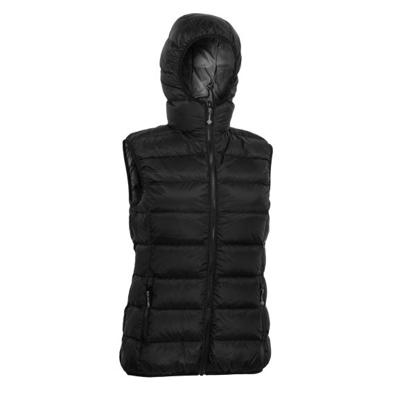 Dámská péřová vesta Warmpeace Yuba Lady black/black