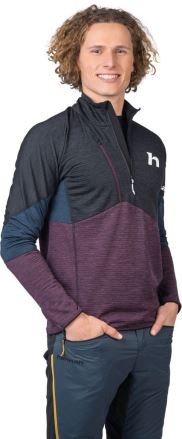 Pánská mikina Hannah Niro HZ anthracite/prune purple mel (5)