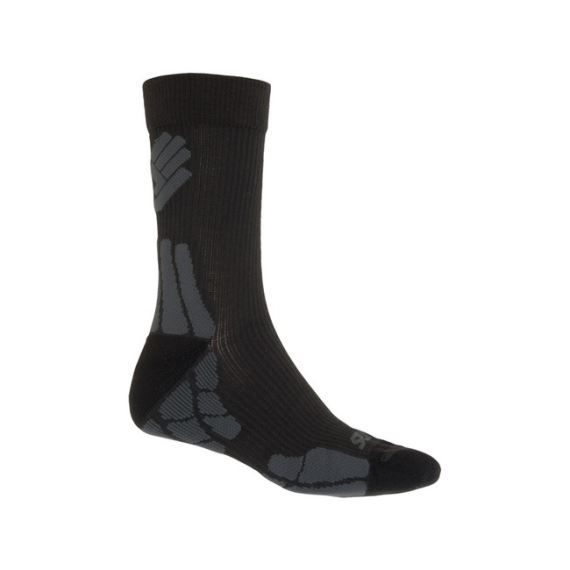 Ponožky SENSOR Hiking Merino Wool černá/šedá
