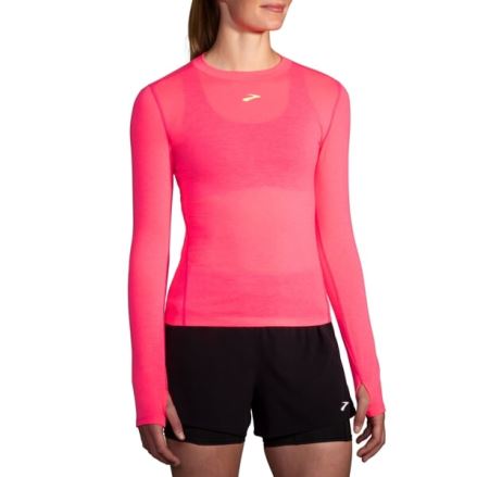 Dámské triko Brooks High Point Long Sleeve růžová