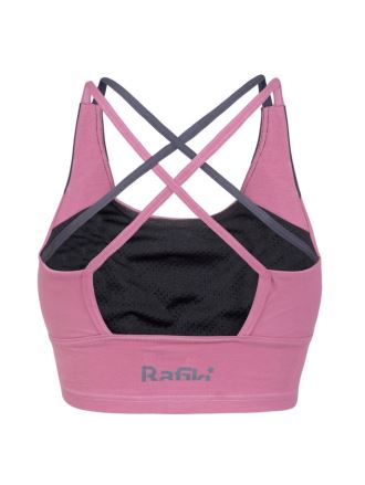 Dámská sportovní podprsenka Rafiki Nago CTN rose wine (1)