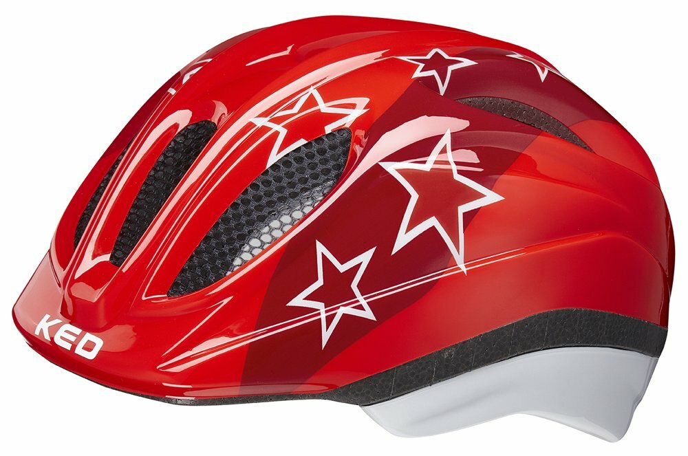 Dětská cyklistická přilba KED Meggy II Trend Red stars 52-58cm