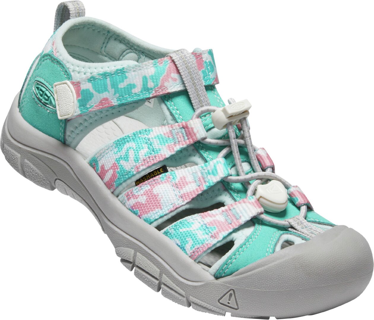 Dětské sandály Keen Newport H2 Youth Camo/pink icing 39EU