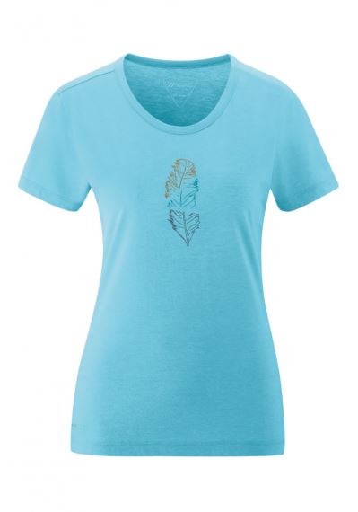 Dámské funkční tričko s krátkým rukávem Maier Sports Feather bluefish melange