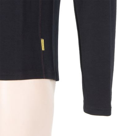 Pánská funkční mikina SENSOR Merino Upper krátký zip černá (2)