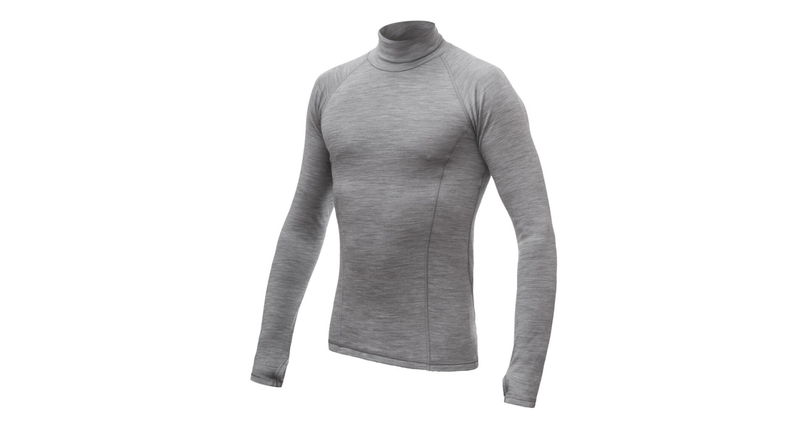 Pánské funkční triko s dlouhým rukávem Sensor Merino Bold Roll Neck Šedá L