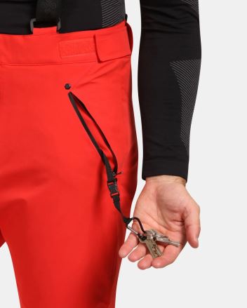 Detail kapsy Pánských lyžařských kalhot Kilpi METHONE-M černá 5XL s praktickým držákem na klíče. (2)