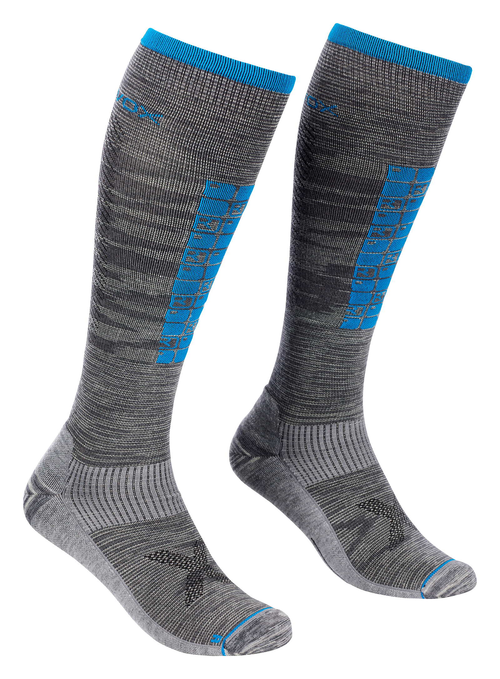 Pánské ponožky ORTOVOX Ski Compression Long Grey blend 39-41