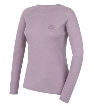 Dámské merino triko Husky MERTEE L light purple, velikost
