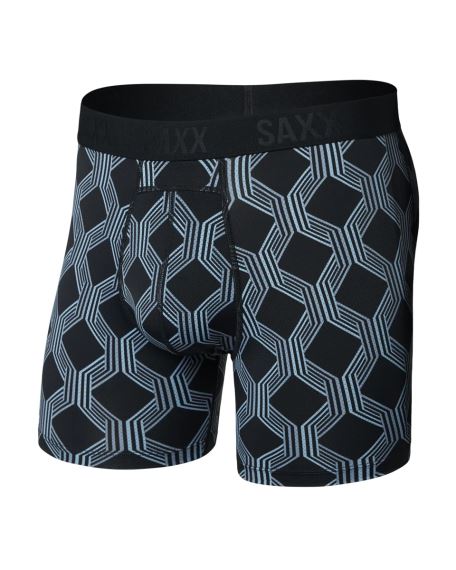 Pánské boxerky SAXX Smooth Flex Light Compression Boxer Brief prestige check-black