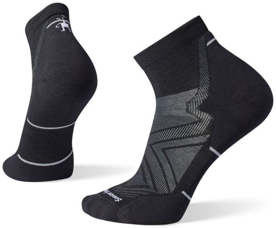 Pánské běžecké ponožky SmartWool Run Targeted Cushion Ankle Socks Black