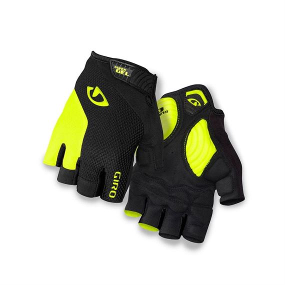 Cyklistické rukavice Giro Strade Dure black/highlight yellow