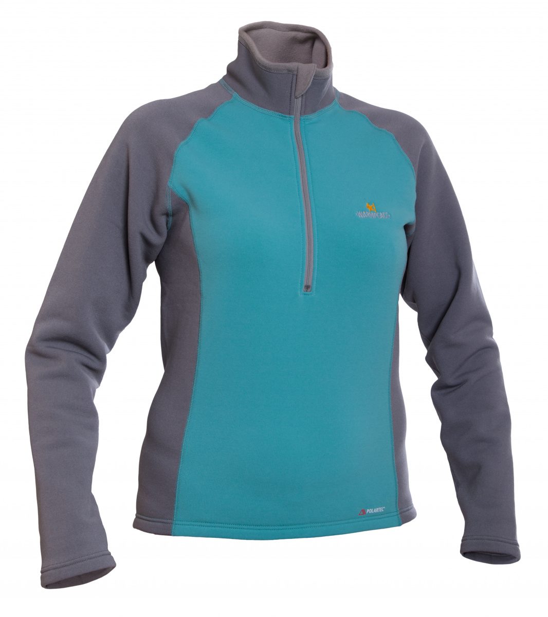 Dámský pulover Warmpeace Fram Lady Powerstretch menthol/frost grey XL