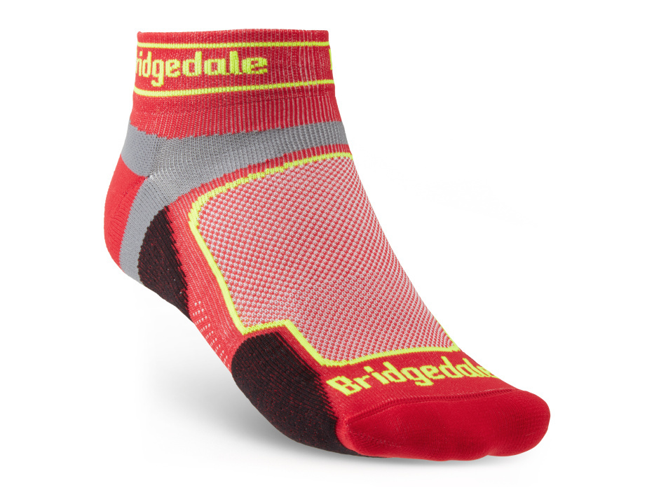 Pánské běžecké ponožky Bridgedale Trail Run UL T2 CS Low red L (9-11,5 UK)