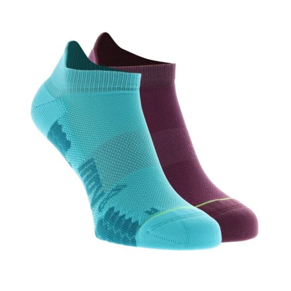 Trailové ponožky Inov-8 Trailfly Sock Low teal/purple