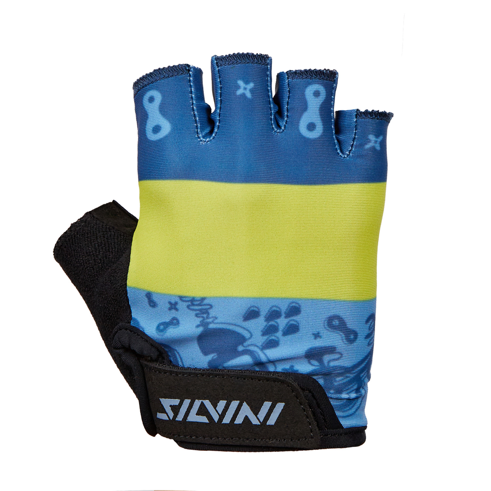 Dětské cyklo rukavice Silvini Punta CA1438 black-blue 3-4