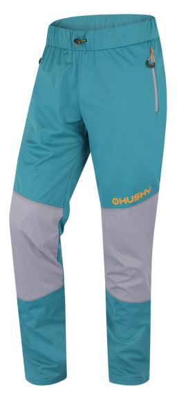 Pánské softshellové kalhoty Husky Kala M grey/mint