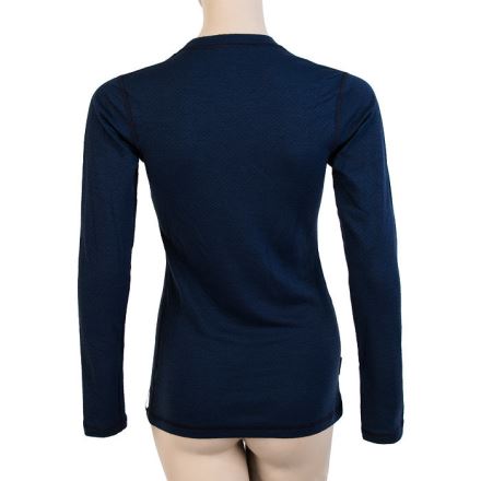Dámské funkční tričko s dlouhým rukávem SENSOR Merino DF deep blu (2)