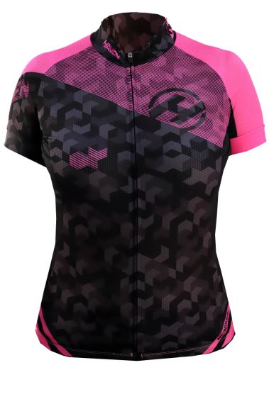 Dámský cyklistický dres Haven Singletrail Women Black/Pink