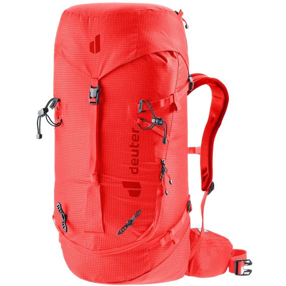 Dámský lezecký batoh Deuter Guide 32+6 SL poppy-crimson