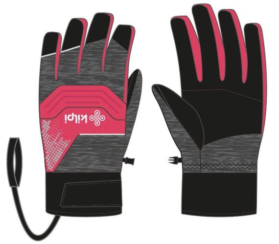 Dětské lyžařské rukavice Kilpi Skimi-j růžová