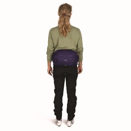 Dámská cyklistická ledvinka Osprey Raven 4L deep fig (2)