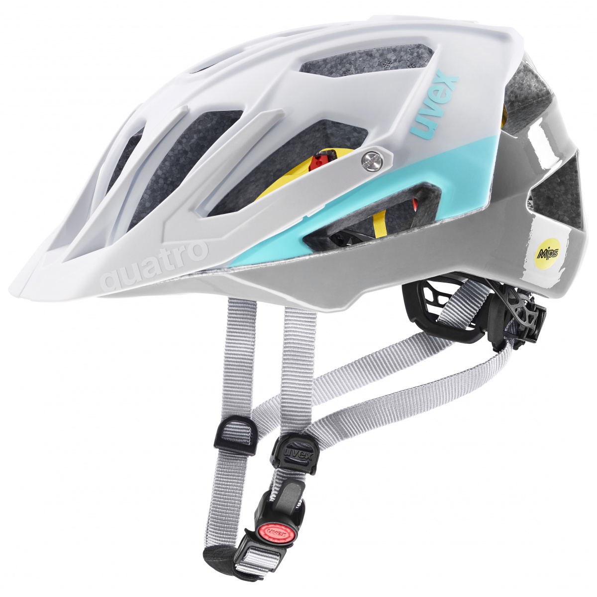 Cyklistická helma Uvex Quattro CC MIPS white-sky L (56-61 cm)