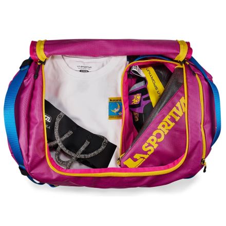 Cestovní taška La Sportiva Nomad Duffel Bag fucsia/giallo (4)